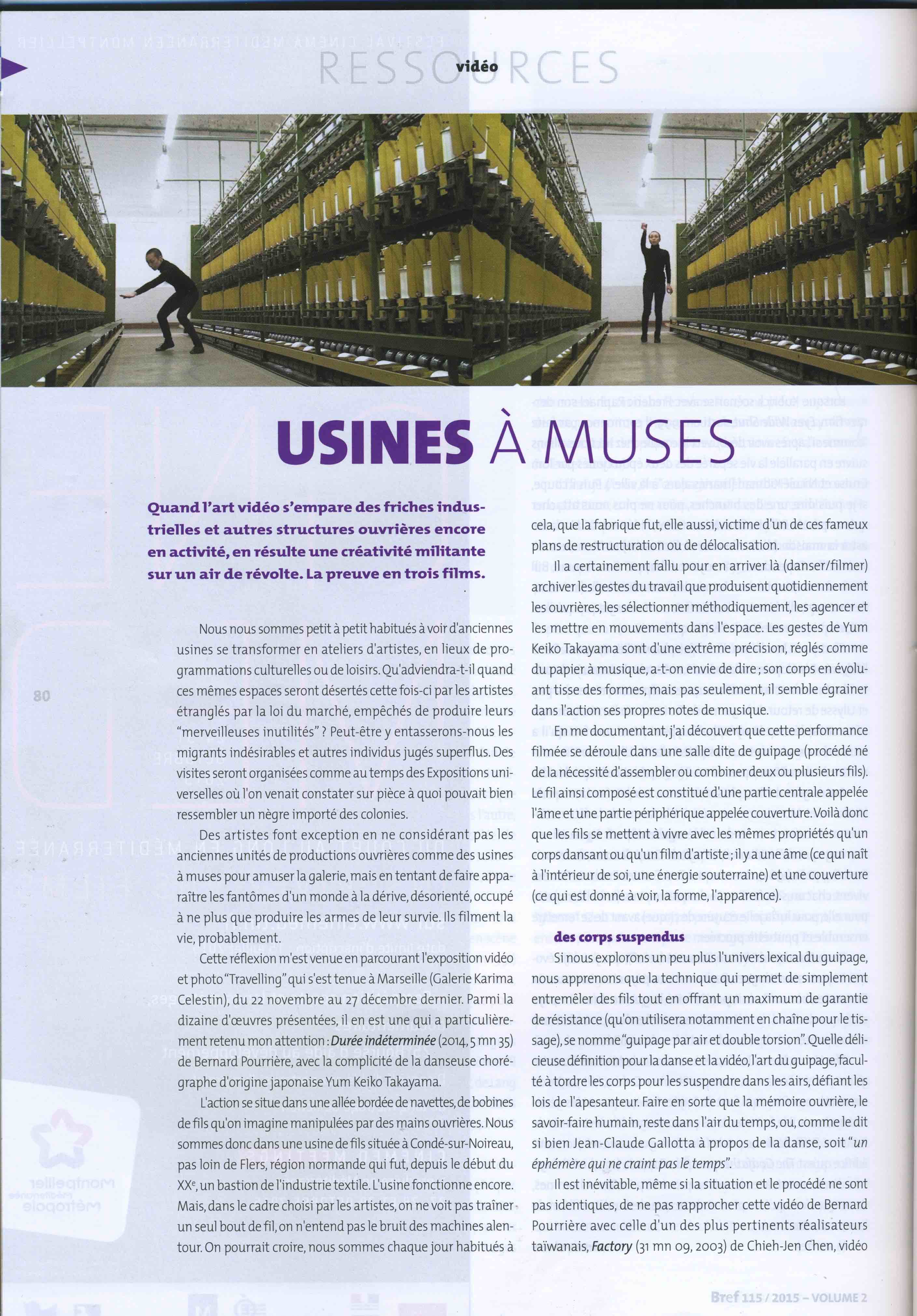 Bref n°115 Usines à muses A